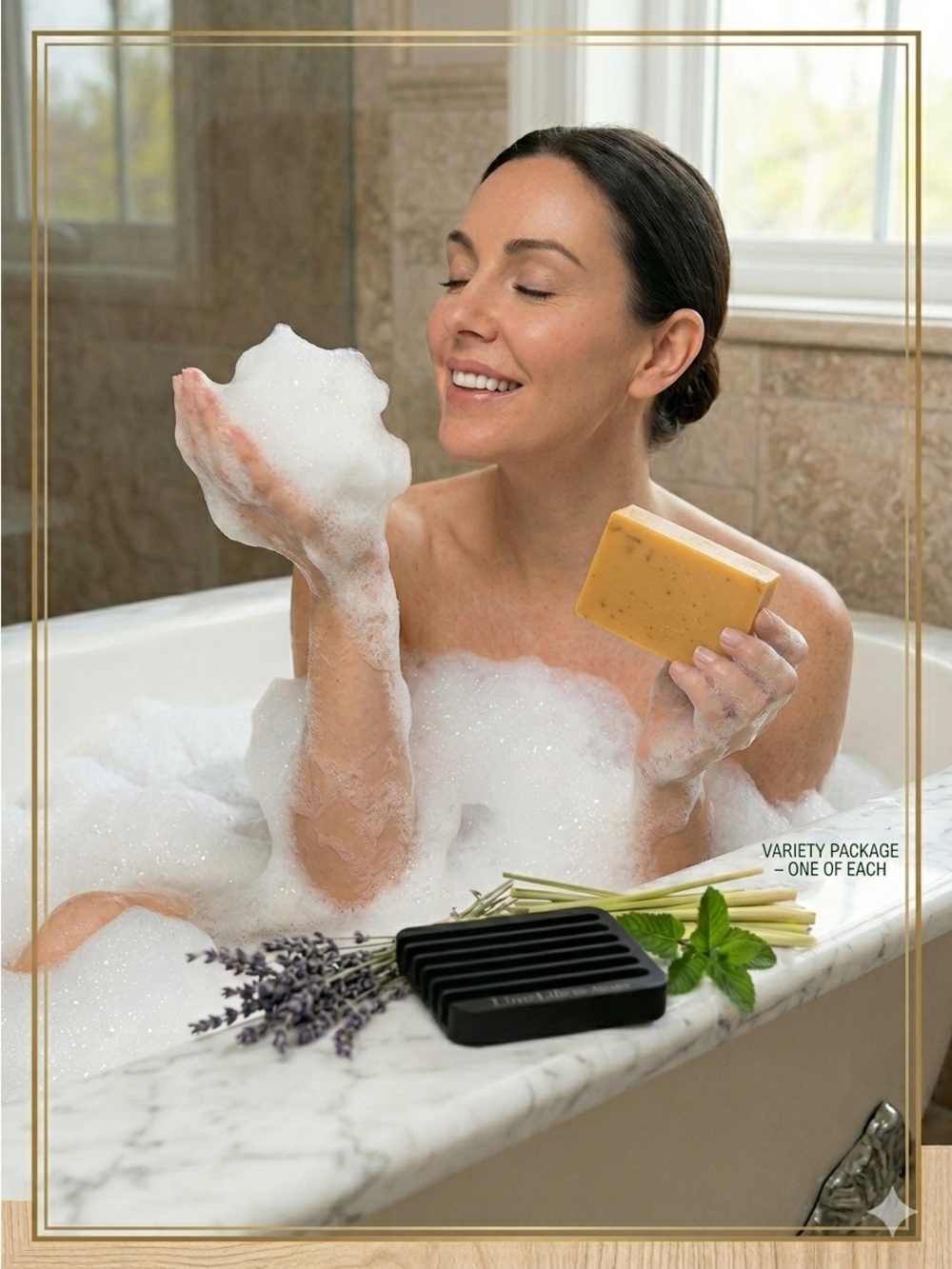 LIMELIFE BY ALCONE Soap And Joy Collection 3-Piece Vegan Body Soap Gift Set - Picture 6 of 7